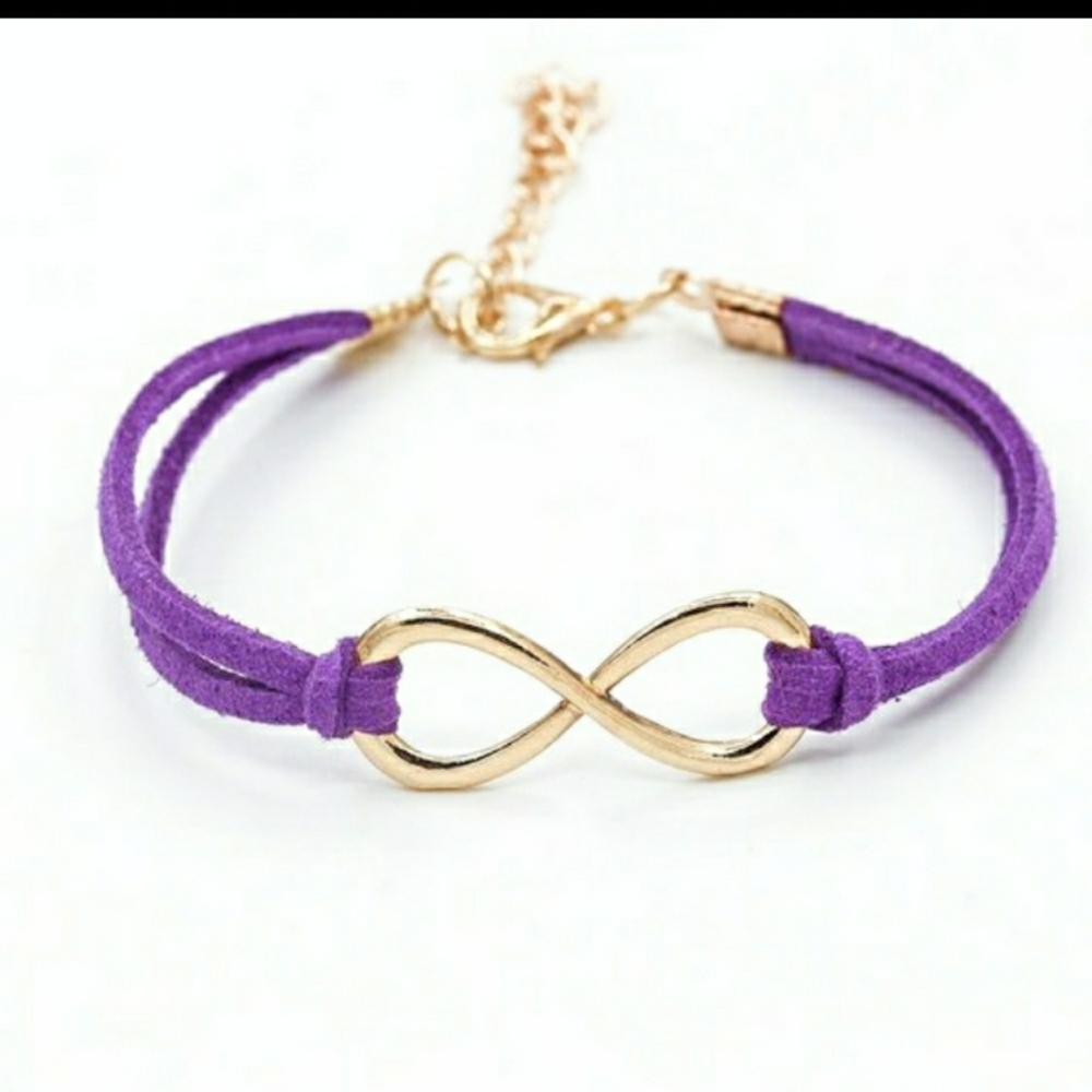 Leather Infinity Bracelet